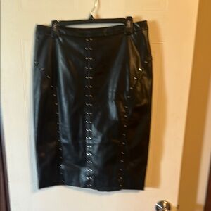 Black Leather Skirt